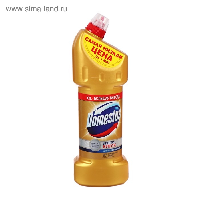 Чистящее средство Domestos &laquo;Ультра блеск&raquo;, гель, для унитаза, 1.5 л