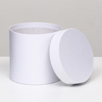 Шляпная коробка белая, 13 х 13 см