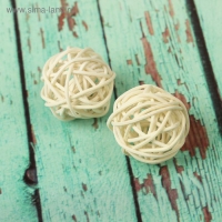 Шар декоративный из лозы, набор 2 шт. Шар декоративный из лозы, набор 2 шт.