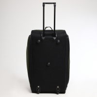 Сумка дорожная на колёсах, отдел на молнии, отдел для обуви, 3 наружных кармана, длинный ремень, цвет чёрный/хаки Сумка дорожная на колёсах, отдел на молнии, отдел для обуви, 3 наружных кармана, длинный ремень, цвет чёрный/хаки