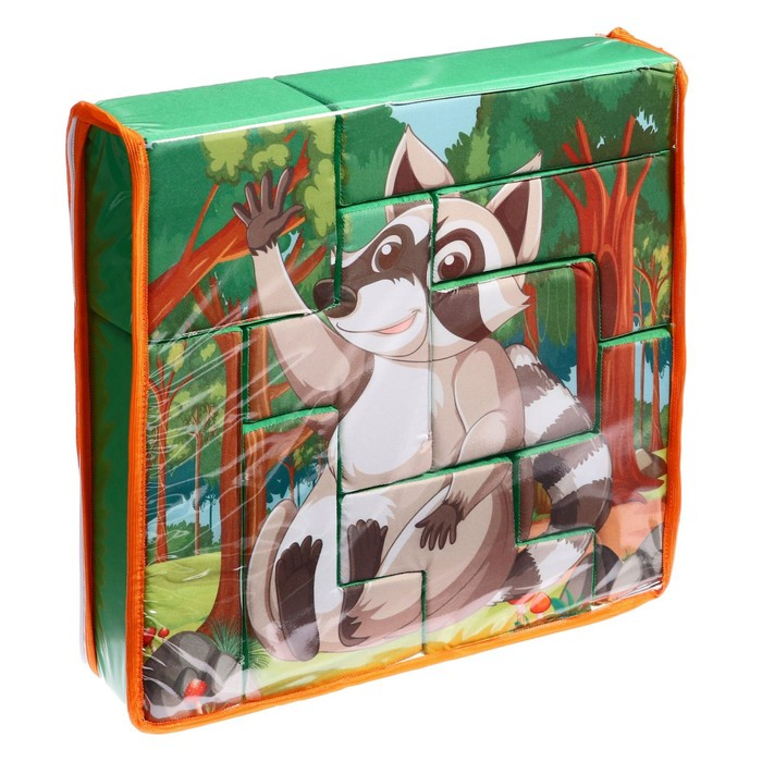 Мягкий развивающий пазл &laquo;Лисичка&raquo;, 9 элементов