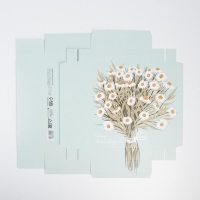 Коробка подарочная складная, упаковка, &laquo;Ромашки&raquo;, 21 х 15 х 7 см