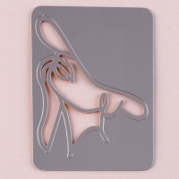 Набор топперов &laquo;Девушка в шляпе&raquo;, цвет золото