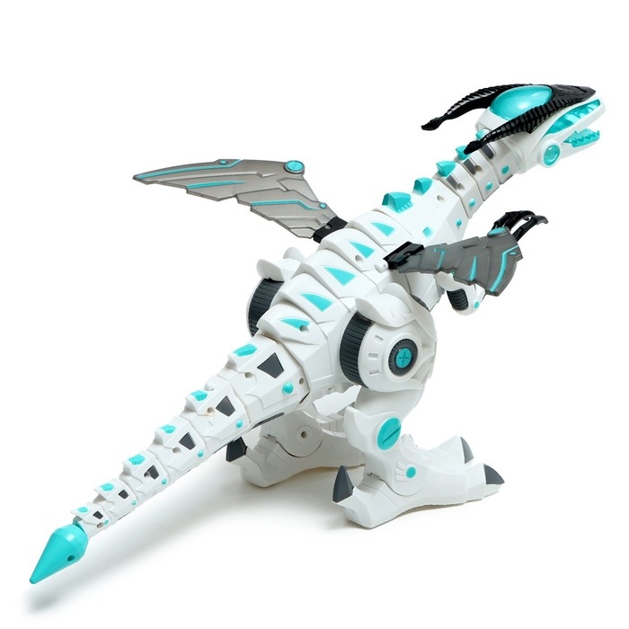 Робот дракон, на пульте управления, интерактивный: музыкальный, пар, звук, свет, на батарейках Робот дракон, на пульте управления, интерактивный: музыкальный, пар, звук, свет, на батарейках