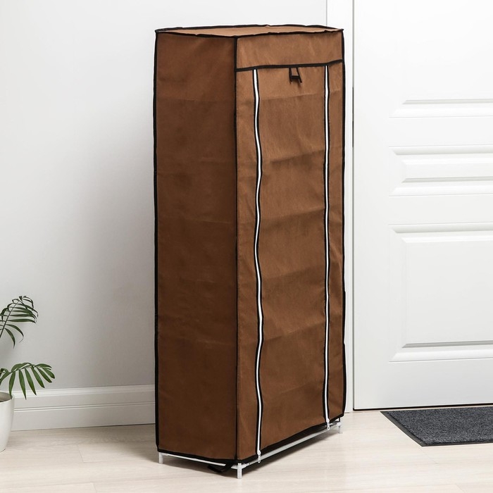 Обувница, 7 ярусов, 60&times;30&times;120 см, цвет кофейный