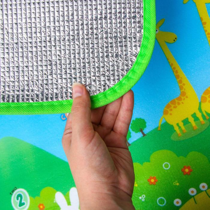 Игровой коврик для детей на фольгированной основе &laquo;Путешествие&raquo;, размер 180х100x0,5 см, Крошка Я