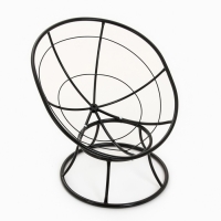 Кресло "Пончик" с красной подушкой, черная стойка, 55 х 40 х 61 см Кресло "Пончик" с красной подушкой, черная стойка, 55 х 40 х 61 см