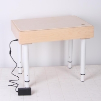 Стол для рисования песком с цветной подсветкой, 40 &times; 60 см и крышкой + гребень и трафарет