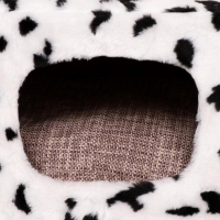 Домик для кошек с когтеточкой, с площадкой и полкой, 65 х 51 х 173 см, далматинец