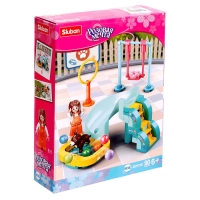 Конструктор Розовая мечта «Площадка для дрессировки», 90 деталей Конструктор Розовая мечта «Площадка для дрессировки», 90 деталей