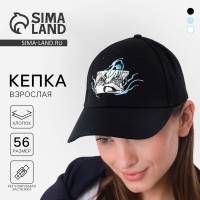 Кепка мужская «Аниме», цвет чёрный, р-р 56 Кепка мужская «Аниме», цвет чёрный, р-р 56