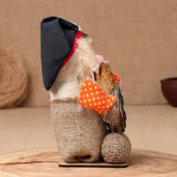 Оберег-домовой "Кузя в кепке, мешком"МИКС