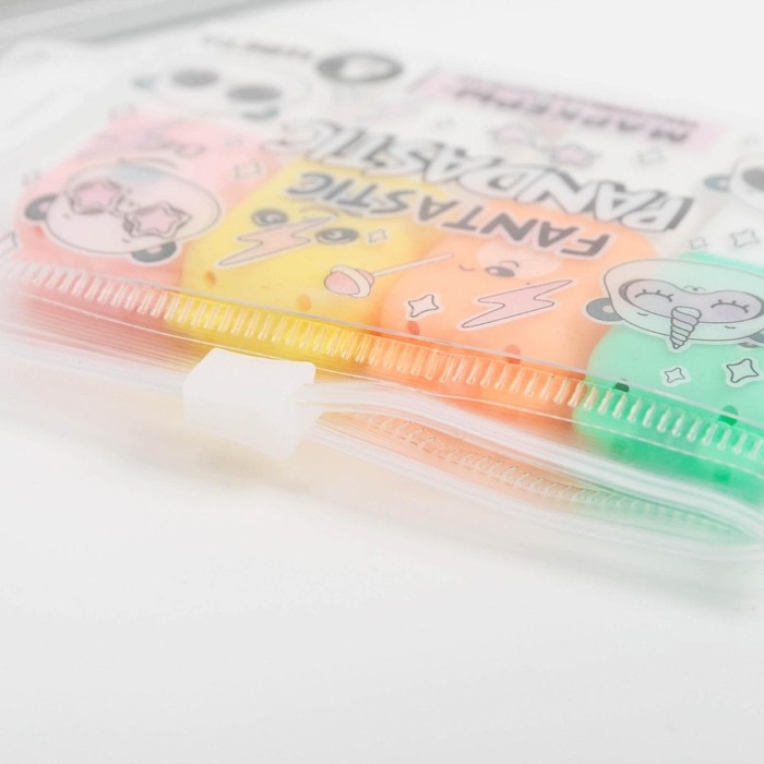 Набор текстовыделителей &laquo;Fantastic pandastic&raquo;, МИКС 4 штуки.