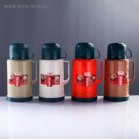 Термос 1.2 л, со стеклянной колбой, сохраняет тепло 18 ч, 15 х 28 см, микс Термос 1.2 л, со стеклянной колбой, сохраняет тепло 18 ч, 15 х 28 см, микс