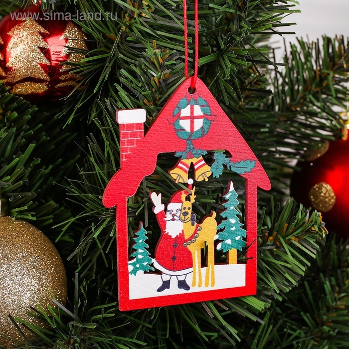 Подвеска новогодняя &laquo;В праздничном домике&raquo; МИКС