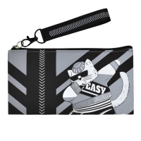 Пенал мягкий, 1 отделение, 100 х 195 мм, плоский, Феникс "Кот" серый/чёрный 61356 Пенал мягкий, 1 отделение, 100 х 195 мм, плоский, Феникс "Кот" серый/чёрный 61356