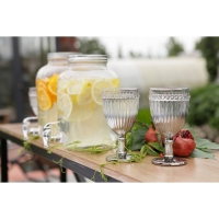 Набор бокалов из стекла Magistro &laquo;Босфор&raquo;, 250 мл, 6 шт, цвет градиент серебро