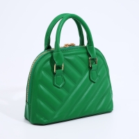 Сумка женская на клапане, цвет зелёный