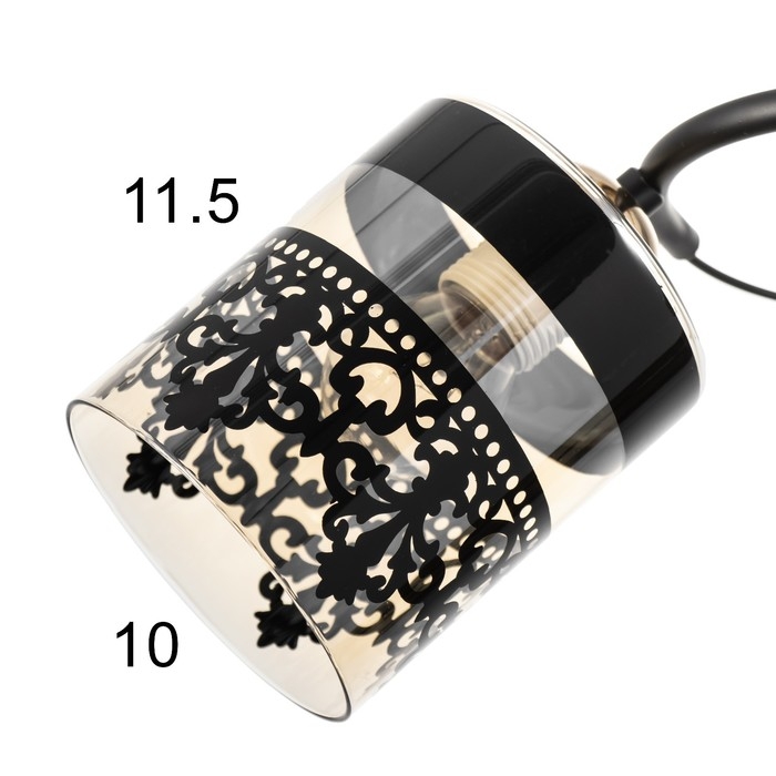 Люстра Люстра "Рейна" 2хЕ27 40Вт черный 48х26х27 см BayerLux