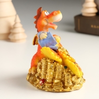 Копилка полистоун "Пухлый дракоша с монетами и подсолнухами" 8,3х6,2х9 см Копилка полистоун "Пухлый дракоша с монетами и подсолнухами" 8,3х6,2х9 см