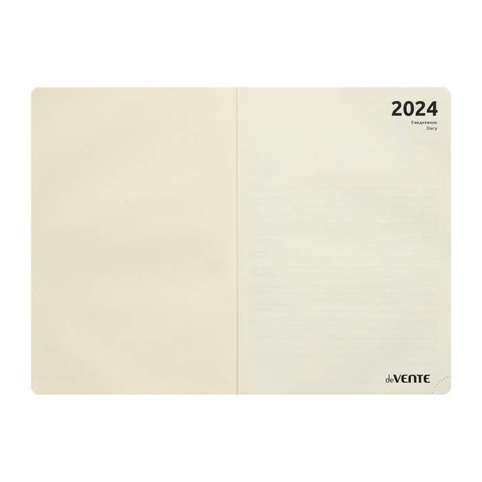 Ежедневник датированный 2024 A5 176 листов, deVENTE.I Love Cat, твёрдая обложка из искусственной кожи, тиснение фольгой, ляссе, кремовый блок 70 г/м2, сиреневый