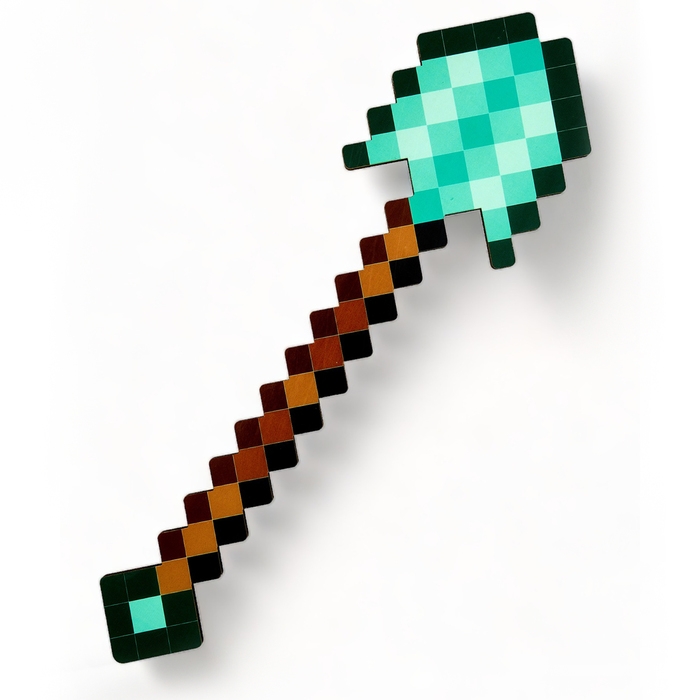 Лопата деревянная «Пиксельная алмазная», длина 34,5 см Лопата деревянная «Пиксельная алмазная», длина 34,5 см