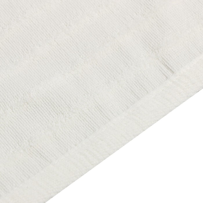 Полотенце махровое Этель "Waves" молочный, 30х60 см,100% хлопок, 460гр/м2