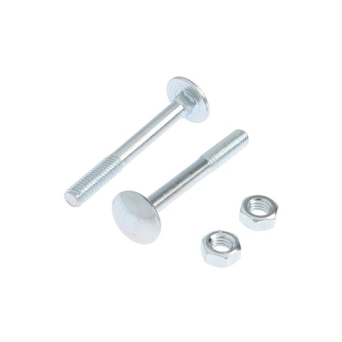 Болт мебельный Element, DIN603, 6х50 мм, с гайкой, оцинкованный, на блистере 8 шт. Болт мебельный Element, DIN603, 6х50 мм, с гайкой, оцинкованный, на блистере 8 шт.