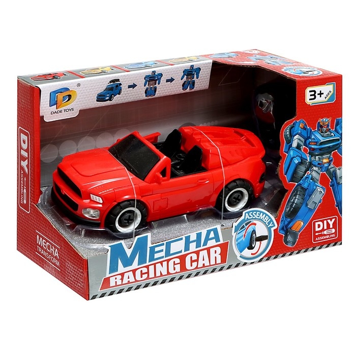 Конструктор винтовой &laquo;Кабриолет&raquo;, 2 в 1 робот-машина