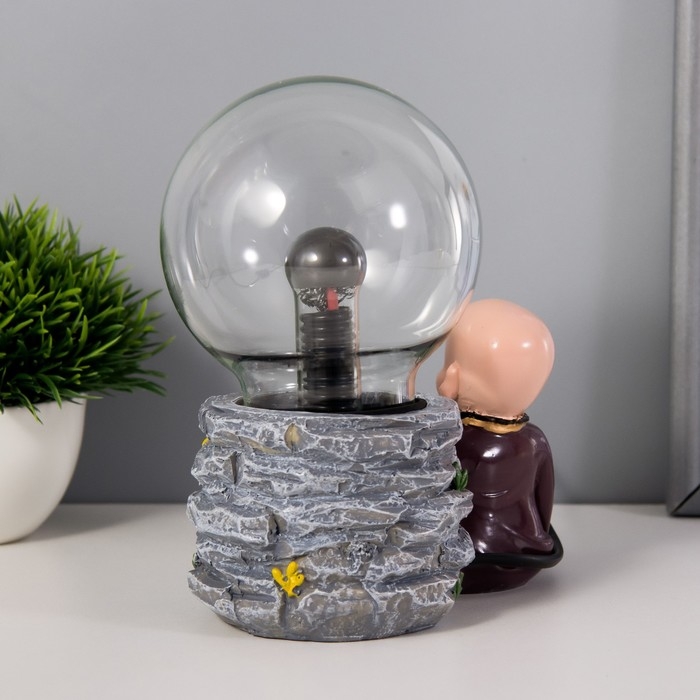 Плазменный шар Плазменный шар "Лаоши" коричневый 13х7х17 см RISALUX