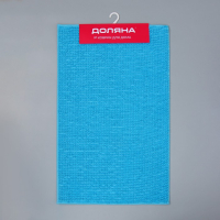 Коврик для дома Доляна &laquo;Букли&raquo;, 50&times;80 см, цвет голубой