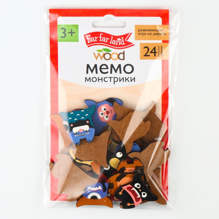 Игра настольная мемо &laquo;Монстрики&raquo; Far far land wood (24 фишки в коробке)