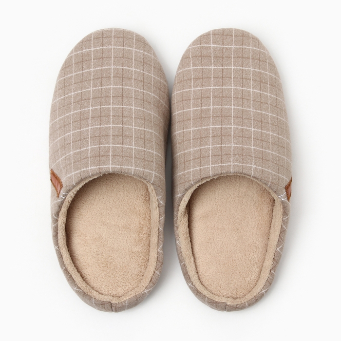 Тапочки женские, размер 36-37, цвет бежевый Тапочки женские, размер 36-37, цвет бежевый