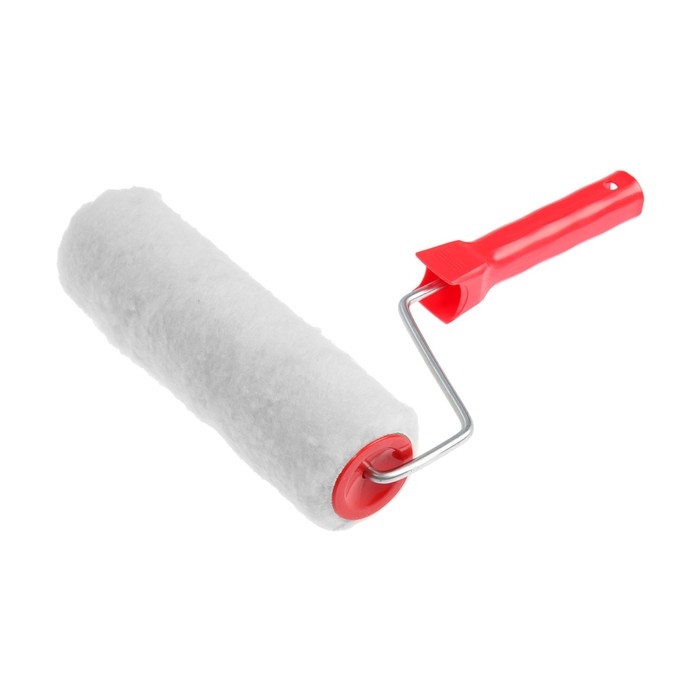 Валик ЛОМ, натуральный мех, 230 мм, рукоятка d=6 мм, D=48 мм, ворс 16 мм Валик ЛОМ, натуральный мех, 230 мм, рукоятка d=6 мм, D=48 мм, ворс 16 мм