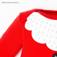 Комбинезон Крошка Я "Санта", рост 80-86 см, красный