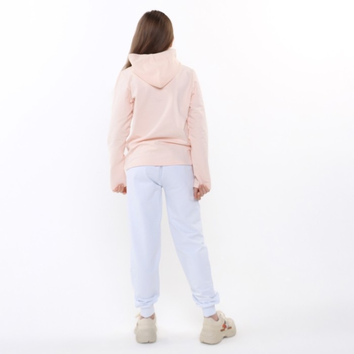 Толстовка для девочек, цвет бежевый , рост 152 см