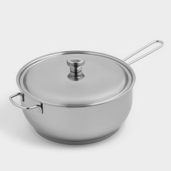 Сотейник &laquo;Классика-прима&raquo;, 5 л, d=26 см, капсульное дно, индукция