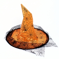 Карнавальный набор &laquo;Прекрасная ведьмочка&raquo;, шляпа, накидка, парик, цвет оранжевый