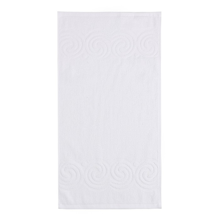 Полотенце махровое LoveLife "Border" 70х130 см, цвет белый, 100% хлопок, 380 гр/м2