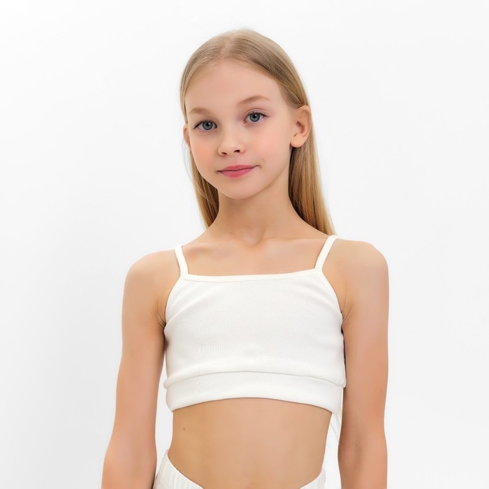 Топ для девочки MINAKU цвет молочный, рост 146 см