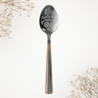 Ложка чайная с гравировкой &laquo;Любимая доченька&raquo;, в подарочной коробке, 3 х 14 см.