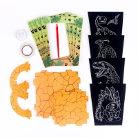 Набор для творчества «Создай ночник с гравюрой. Динозавр», 3Д конструктор, голографическая гравюра, 3+ Набор для творчества «Создай ночник с гравюрой. Динозавр», 3Д конструктор, голографическая гравюра, 3+