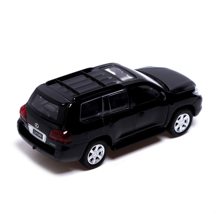 Машина металлическая LEXUS LX570, 1:43, инерция, открываются двери, цвет чёрный Машина металлическая LEXUS LX570, 1:43, инерция, открываются двери, цвет чёрный