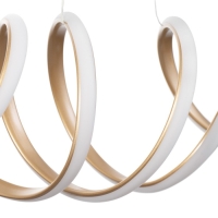 Светильник BayerLux "Спираль" LED 112Вт 3000-6000К золото 100х22х100 см