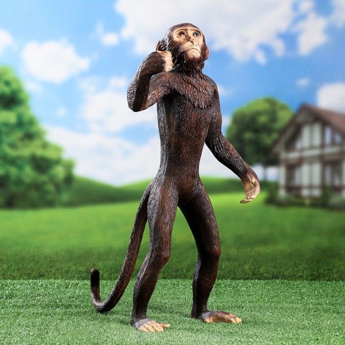 Садовая фигура Садовая фигура "Обезьяна под светильник" 53х23х30см