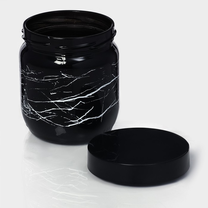 Банка стеклянная для сыпучих продуктов &laquo;Марбл&raquo;, 425 мл
