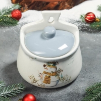 Солонка Доляна «Рождественский снеговик», 600 мл, 14×10×14 см Солонка Доляна «Рождественский снеговик», 600 мл, 14×10×14 см