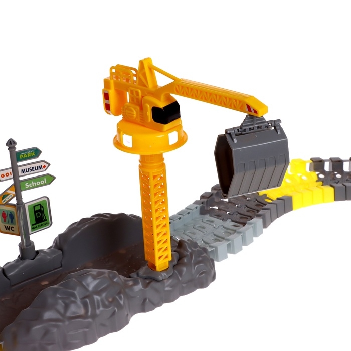 Автотрек «Стройка», гибкий, 115 деталей Автотрек «Стройка», гибкий, 115 деталей