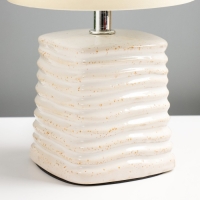 Настольная лампа "Синбола" E14 40Вт бежевый 14х14х26,5 см RISALUX