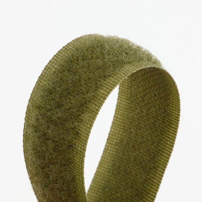 Липучка, 20 мм × 25 ± 1 м, цвет хаки Липучка, 20 мм × 25 ± 1 м, цвет хаки